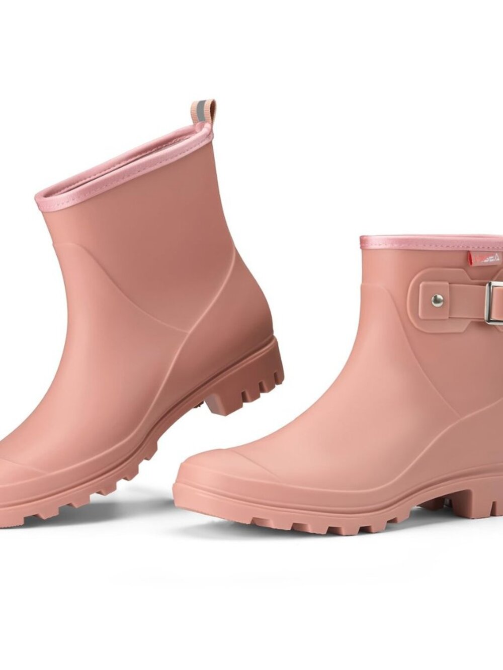 Women's Waterproof Short Rain Boots Ankle Rubber Garden Shoes